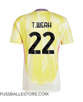 Günstige Juventus Timothy Weah #22 Auswärtstrikot 2024-25 Kurzarm